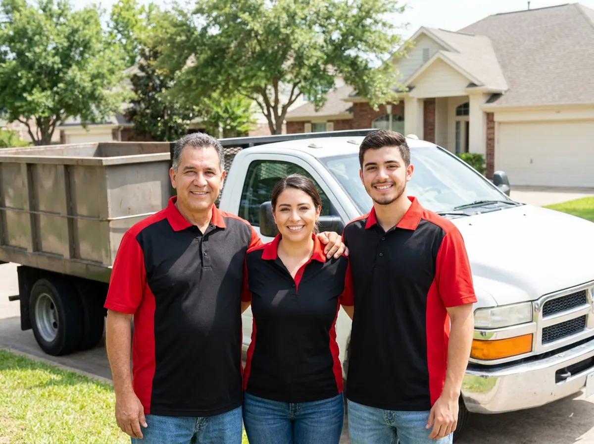 Roadrunner Dumpster Rental dumpster rental team in Houston, TX